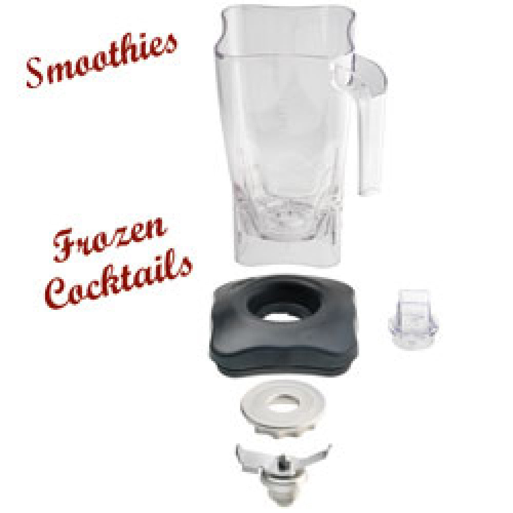 Bol- lexan -carré 2 litres- couvercle et couteau - Diamond