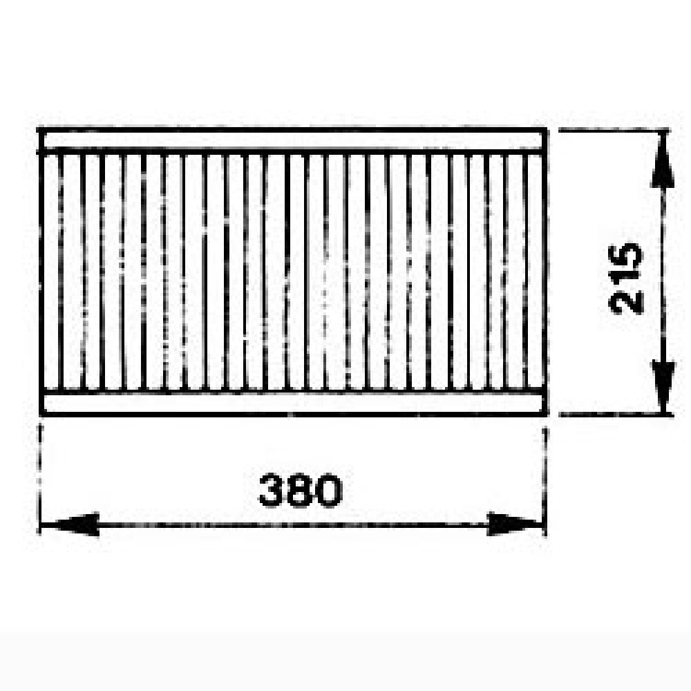 1/2 grille de cuisson 380 x 215 mm - Diamond