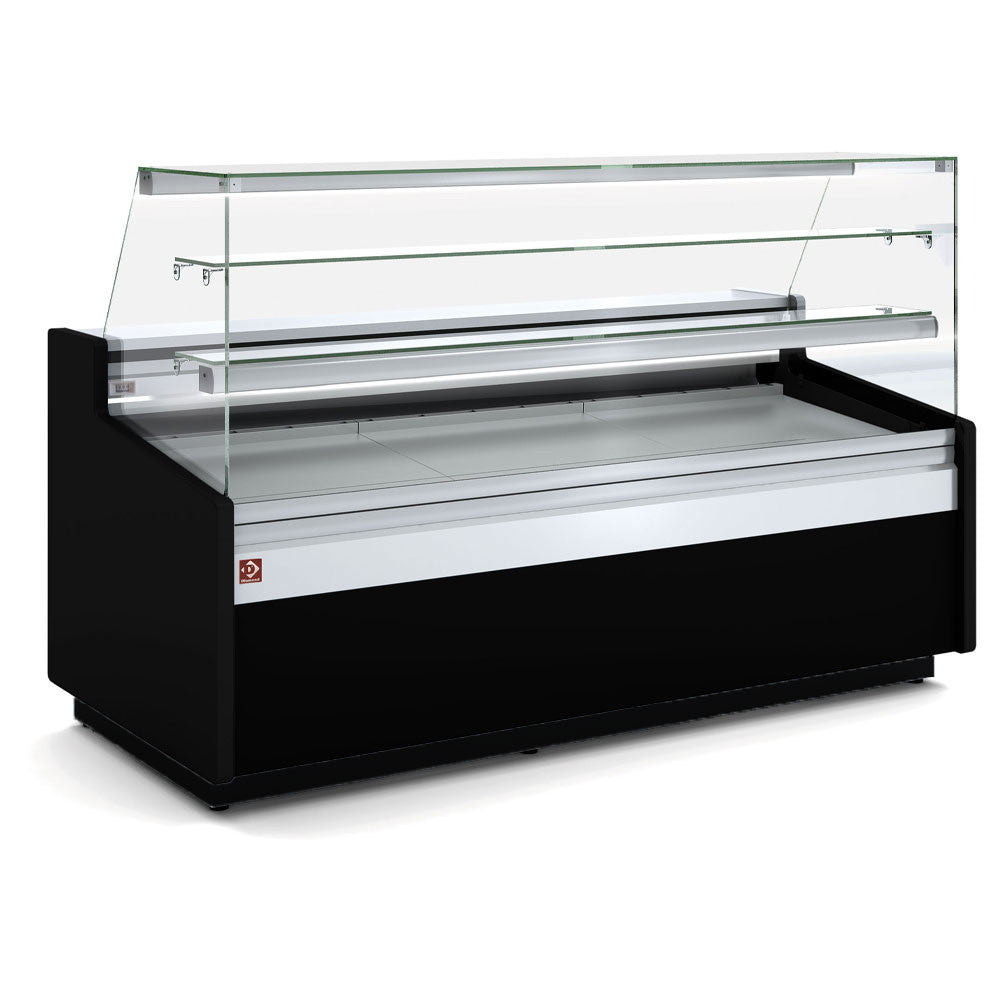 Comptoir vitrine ventilé vitre pâtisserie + réserve - Diamond