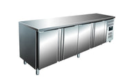 Table réfrigérée - 4 portes - Inox - 616L Saro - Table réfrigérée professionnel CHR - matériel cuisine pro - Cuistéo