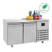 Table réfrigérée 2 portes Energy line inox 1400x700x850 mm 281 L 0.213 kW Combisteel - Table réfrigérée positive professionnel CHR - matériel cuisine pro - Cuistéo