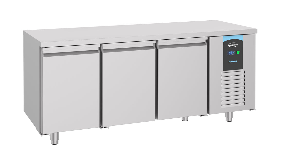 Table réfrigérée 3 portes Energy line inox 1865x700x850 mm 474 L 0.227 kW Combisteel - Table réfrigérée positive professionnel CHR - matériel cuisine pro - Cuistéo