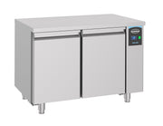 Table réfrigérée prof.700- 2 portes excl. moteur inox 1125x700x850 mm 281 L 0.13 kW Combisteel - Table réfrigérée positive professionnel CHR - matériel cuisine pro - Cuistéo