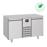 Table réfrigérée prof 700 mm2 portes monobloc inox 1300x700x850 mm 281 L 0.213 kW Combisteel - Table réfrigérée positive professionnel CHR - matériel cuisine pro - Cuistéo