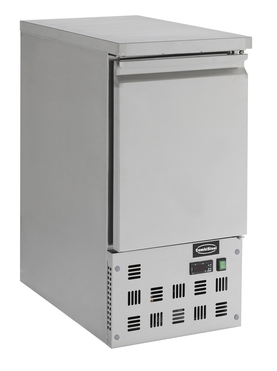 Table réfrigérée 1 porte inox 435x700x870 mm 109 L 0.12 kW Combisteel - Table réfrigérée positive professionnel CHR - matériel cuisine pro - Cuistéo