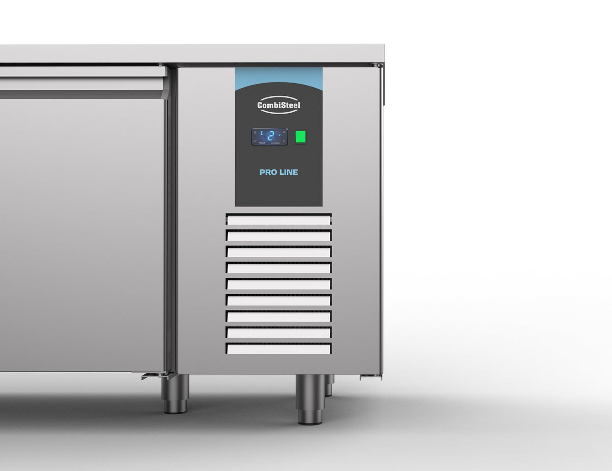 Table réfrigérée 2 portes 6 tiroirs inox 2330x700x850 mm 632 L 0.308 kW Combisteel - vue 4 - Table réfrigérée positive pro CHR - Cuistéo