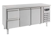 Table réfrigérée 2 portes et 2 tiroirs inox 1795x700x850 mm 417 L 0.34 kW Combisteel - Table réfrigérée positive professionnel CHR - matériel cuisine pro - Cuistéo