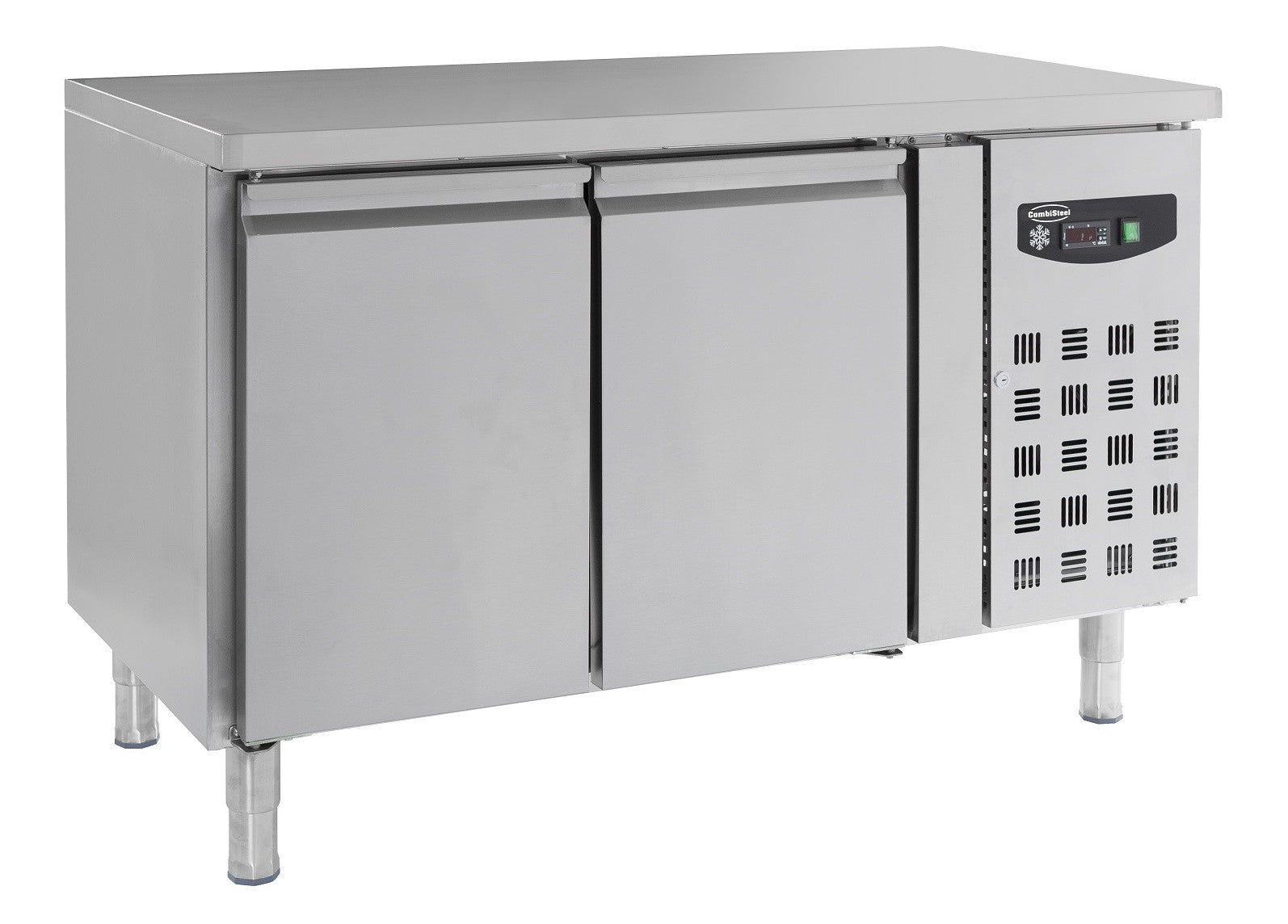 Table réfrigérée 2 portes inox 1360x700x850 mm 282 L 0.34 kW Combisteel - Table réfrigérée positive professionnel CHR - matériel cuisine pro - Cuistéo