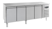 Table réfrigérée 4 portes inox 2230x700x850 mm 553 L 0.34 kW Combisteel - Table réfrigérée positive professionnel CHR - matériel cuisine pro - Cuistéo