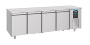 Table réfrigérée 4 portes Energy line inox 2330x700x850 mm 632 L 0.308 kW Combisteel - Table réfrigérée positive professionnel CHR - matériel cuisine pro - Cuistéo