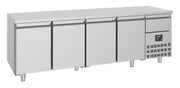 Table réfrigérée 4 portes inox 2330x700x850 mm 632 L 0.45 kW Combisteel - Table réfrigérée positive professionnel CHR - matériel cuisine pro - Cuistéo