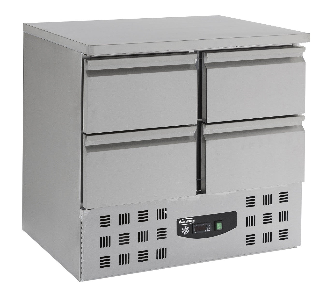 Table réfrigérée 4 tiroirs inox 900x700x875 mm 257 L 0.34 kW Combisteel - Table réfrigérée positive professionnel CHR - matériel cuisine pro - Cuistéo