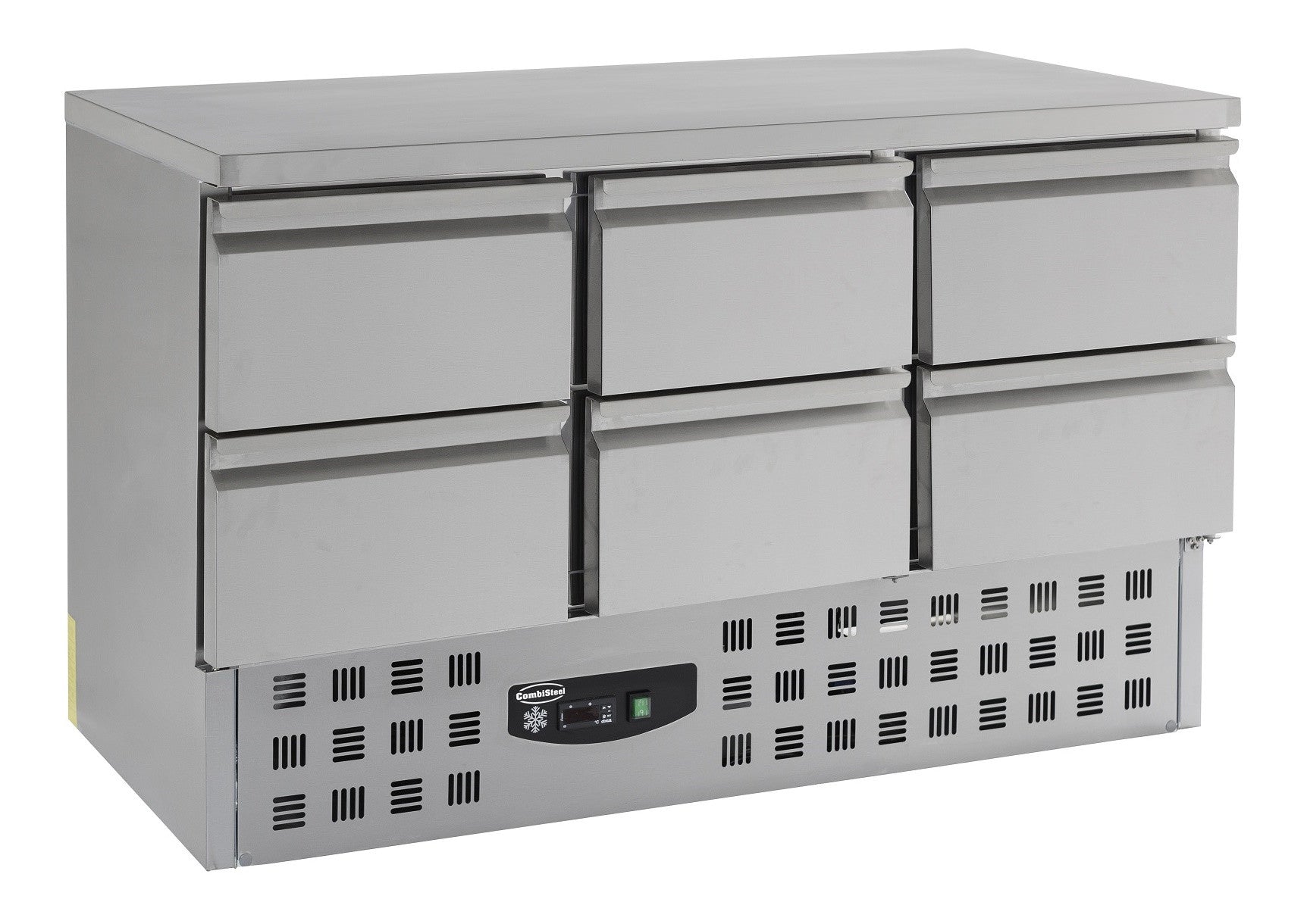 Table réfrigérée 6 tiroirs inox 1365x700x875 mm 400 L 0.34 kW Combisteel - Table réfrigérée positive professionnel CHR - matériel cuisine pro - Cuistéo