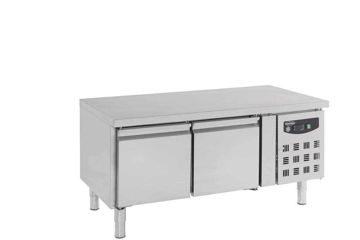 Table réfrigérée 650 mm haute 2 portes inox 0.34 kW Combisteel - Table réfrigérée positive professionnel CHR - matériel cuisine pro - Cuistéo