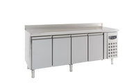 Table réfrigérée 4 portes inox 2230mm - Refroidissement statique 0.34 kW Combisteel - Table réfrigérée positive professionnel CHR - matériel cuisine pro - Cuistéo