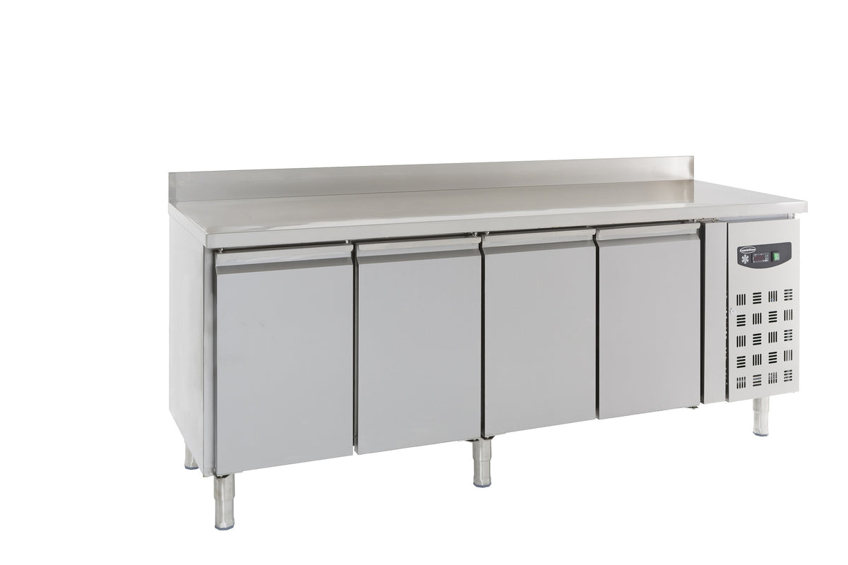 Table réfrigérée 4 portes inox 2230mm - Refroidissement statique 0.34 kW Combisteel - Table réfrigérée positive professionnel CHR - matériel cuisine pro - Cuistéo