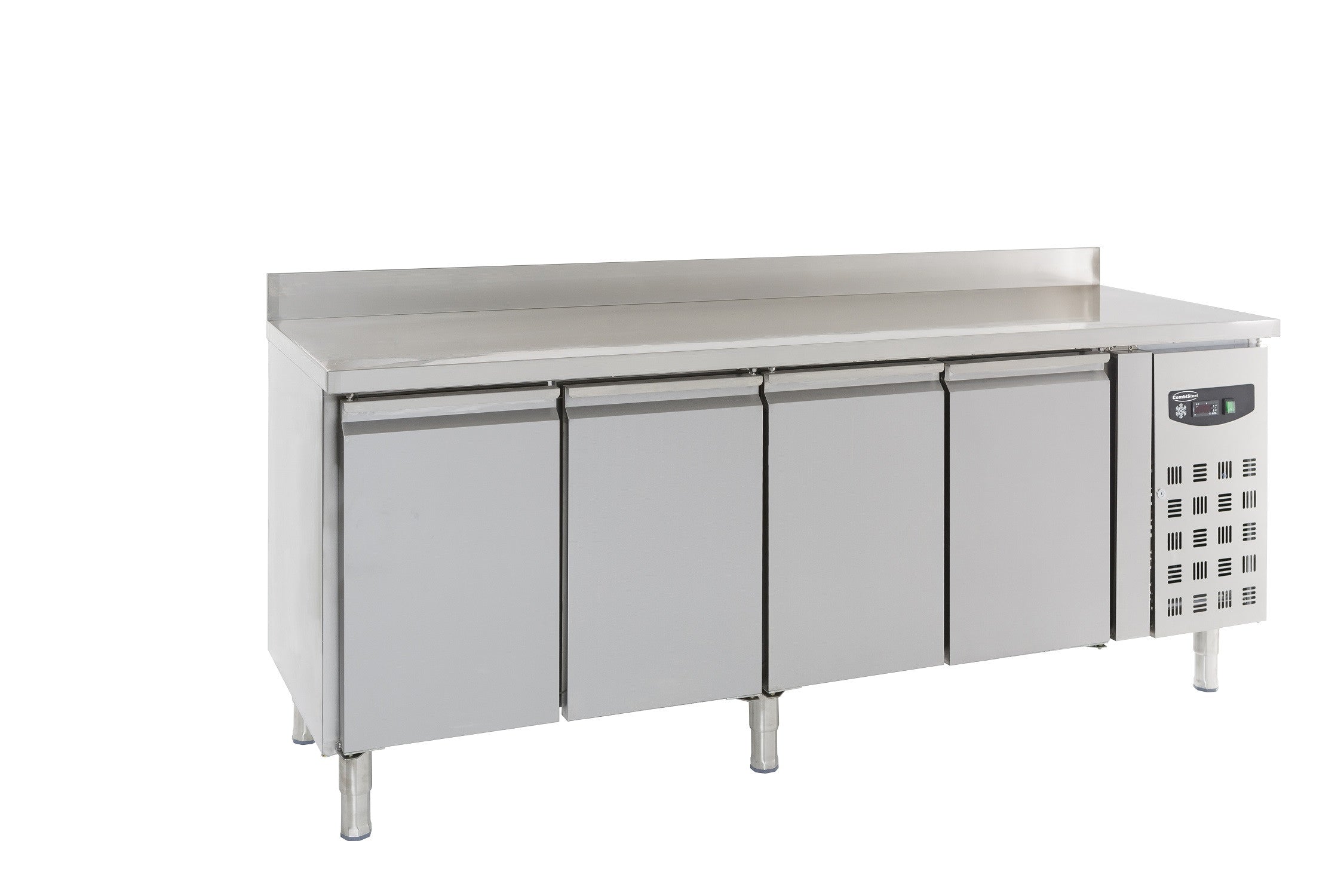 Table réfrigérée 4 portes inox 2230mm - Refroidissement statique 0.34 kW Combisteel - Table réfrigérée positive professionnel CHR - matériel cuisine pro - Cuistéo