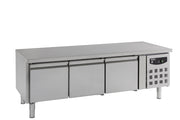 Table réfrigérée haute 3 portes 650 mm inox 0.34 kW Combisteel - Table réfrigérée positive professionnel CHR - matériel cuisine pro - Cuistéo