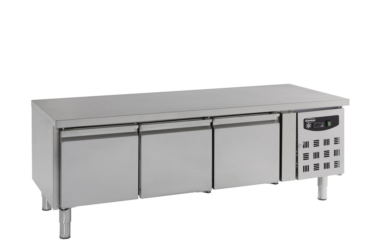 Table réfrigérée haute 3 portes 650 mm inox 0.34 kW Combisteel - Table réfrigérée positive professionnel CHR - matériel cuisine pro - Cuistéo