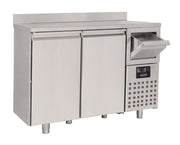 Table réfrigérée inox 2 portes + tiroir à café 1580x600x1050 mm 550 L 0.3 kW Combisteel - Table réfrigérée positive professionnel CHR - matériel cuisine pro - Cuistéo