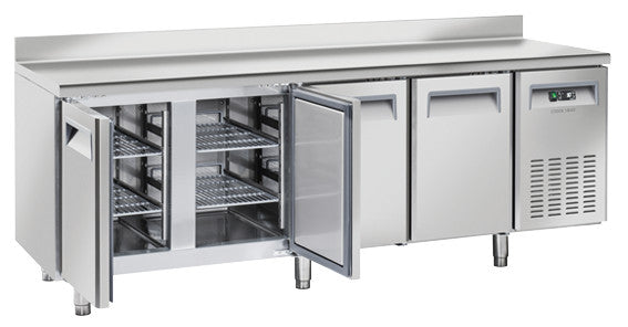 Comptoir réfrigéré - GN1/1 QR 4200 - Cool Head 2250x700x950 mm 570 L 105 W Coolhead - Table réfrigérée positive professionnel CHR - matériel cuisine pro - Cuistéo