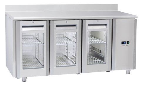 Comptoir réfrigéré GN1/1 MOTEUR À DISTANCE QRG 3200SG - Cool Head 1655x700x950 mm 310 L 100 W Coolhead - Table réfrigérée positive professionnel CHR - matériel cuisine pro - Cuistéo