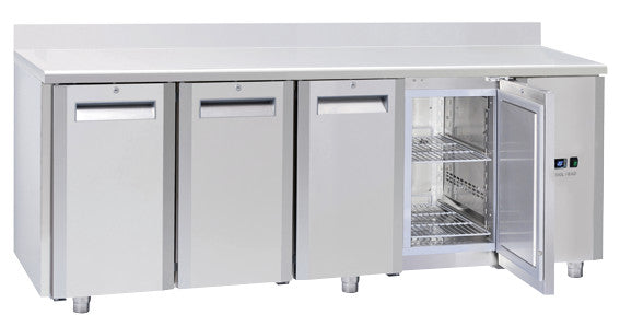 Comptoir réfrigéré GN1/1 QR 4200SG - Cool Head 2094x700x950 mm 410 L 440 W Coolhead - Table réfrigérée positive professionnel CHR - matériel cuisine pro - Cuistéo