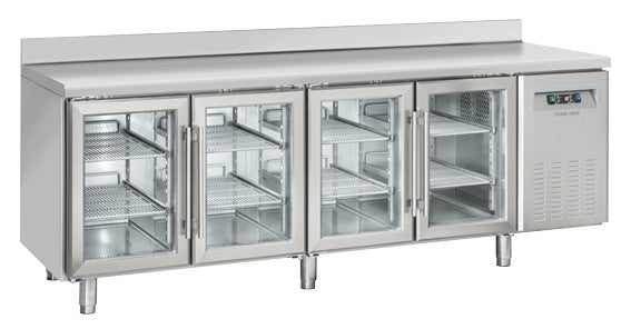 Comptoir réfrigéré GN1/1 QRG 4200 - Cool Head 2250x725x950 mm 570 L 450 W Coolhead - Table réfrigérée positive professionnel CHR - matériel cuisine pro - Cuistéo
