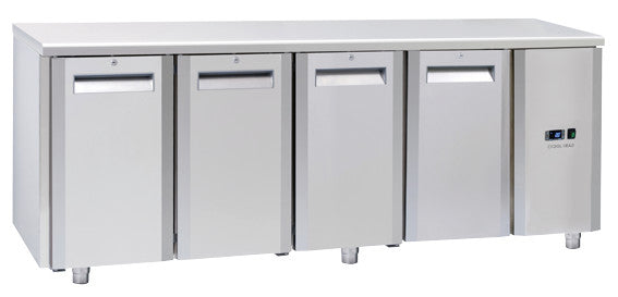 Comptoir réfrigéré positif GN1/1 QR 4100SG - Cool Head 2094x700x850 mm 410 L 440 W Coolhead - Table réfrigérée positive professionnel CHR - matériel cuisine pro - Cuistéo