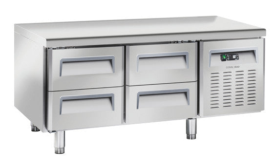 Comptoir réfrigéré positive GN1/1 - U-GN 2140 - Cool Head 1367x700x650 mm 181 L 282 W Coolhead - Table réfrigérée positive professionnel CHR - matériel cuisine pro - Cuistéo