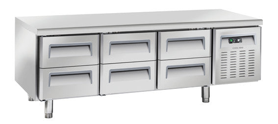 Comptoir réfrigéré positive GN1/1 - U-GN 3160 - Cool Head 1803x700x650 mm 268 L 282 W Coolhead - Table réfrigérée positive professionnel CHR - matériel cuisine pro - Cuistéo