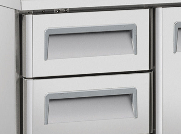 Comptoir réfrigéré positive GN1/1 - U-GN 4180 - Cool Head 2239x700x650 mm 362 L 282 W Coolhead - vue 5 - Table réfrigérée positive pro CHR - Cuistéo
