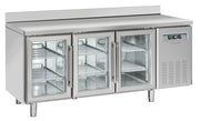 Comptoir réfrigéré vitrée SRG 3200 - Cool Head 1800x625x950 mm 358 L 372 W Coolhead - Table réfrigérée positive professionnel CHR - matériel cuisine pro - Cuistéo