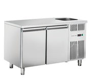 Comptoir réfrigéré GN1/1 - RC 2100LV - Cool Head 1320x700x850 mm 300 L 184 W Coolhead - Table réfrigérée positive professionnel CHR - matériel cuisine pro - Cuistéo