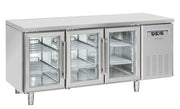 Comptoir réfrigéré vitré - GN1/1 QRG 3100 - Cool Head 1800x725x850 mm 400 L 342 W Coolhead - Table réfrigérée positive professionnel CHR - matériel cuisine pro - Cuistéo