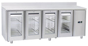 Table réfrigéré - GN1/1 MOTEUR À DISTANCE QRG 4200SG - Cool Head inox 2094x700x950 mm 410 L 100 W Coolhead - Table réfrigérée positive professionnel CHR - matériel cuisine pro - Cuistéo