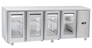 Table réfrigéré - GN1/1 QRG 4100SG - Cool Head inox 2094x700x850 mm 410 L 100 W Coolhead - Table réfrigérée positive professionnel CHR - matériel cuisine pro - Cuistéo