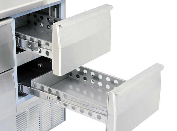 Table réfrigéré - GN1/1inox CRD 94A - Cool Head 900x700x880 mm 214 L 142.4 W Coolhead - vue 8 - Table réfrigérée positive pro CHR - Cuistéo