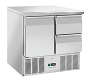 Table réfrigérée GN1/1 inox CRD 92A - Cool Head 900x700x880 mm 214 L 142.4 W Coolhead - Table réfrigérée positive professionnel CHR - matériel cuisine pro - Cuistéo