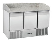 Table réfrigérée pizza GN1/1 CRM 93A - Cool Head inox 1400x700x1022 mm 330 L 233 W Coolhead - Table réfrigérée positive professionnel CHR - matériel cuisine pro - Cuistéo