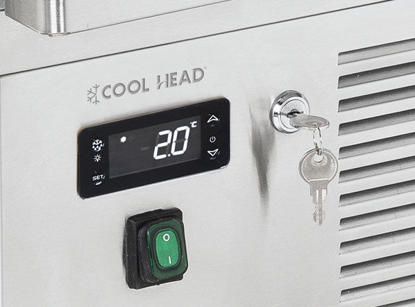 Table réfrigérée ventilée positive GN1/1 CRX 45A - Cool Head inox 450x700x878 mm 101 L 74 W Coolhead - vue 3 - Table réfrigérée positive pro CHR - Cuistéo