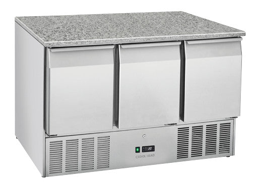 Table réfrigérée ventilée positive GN1/1 CRZ 93A - Cool Head inox 1365x700x870 mm 342 L 233 W Coolhead - Table réfrigérée positive professionnel CHR - matériel cuisine pro - Cuistéo