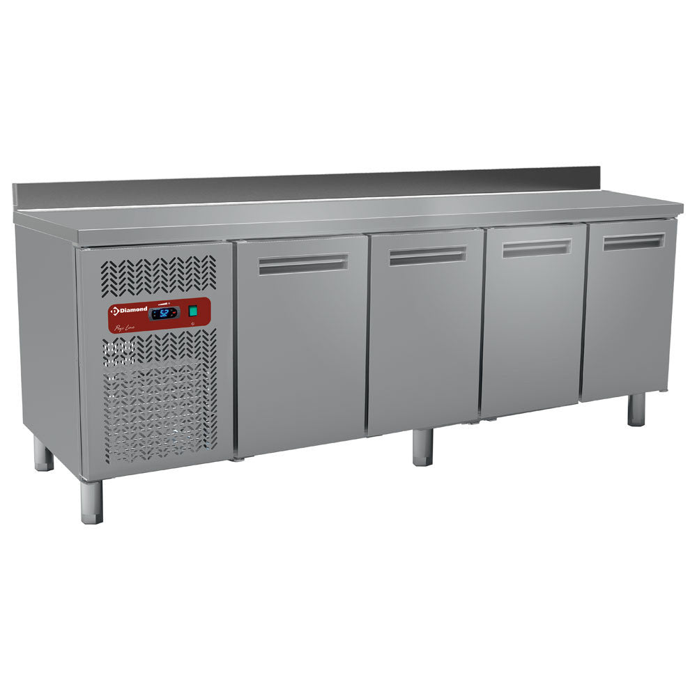 Table réfrigérée -ventilée- 4 portes GN 1/1 - Diamond