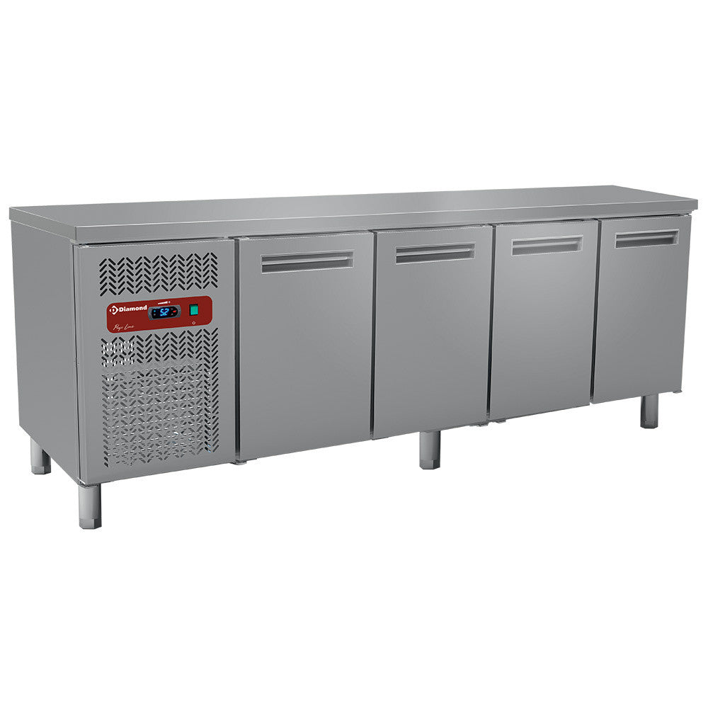 Table réfrigérée ventilée 4 portes GN 1/1 - Diamond