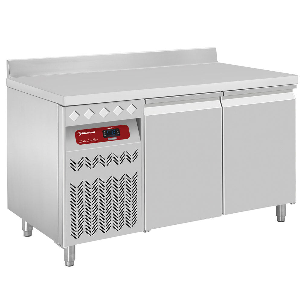Table réfrigérée murale ventilée 2 portes GN 1/1 - Diamond