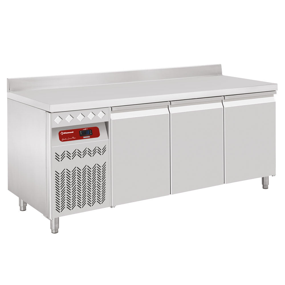 Table réfrigérée murale ventilée 3 portes GN 1/1 - Diamond