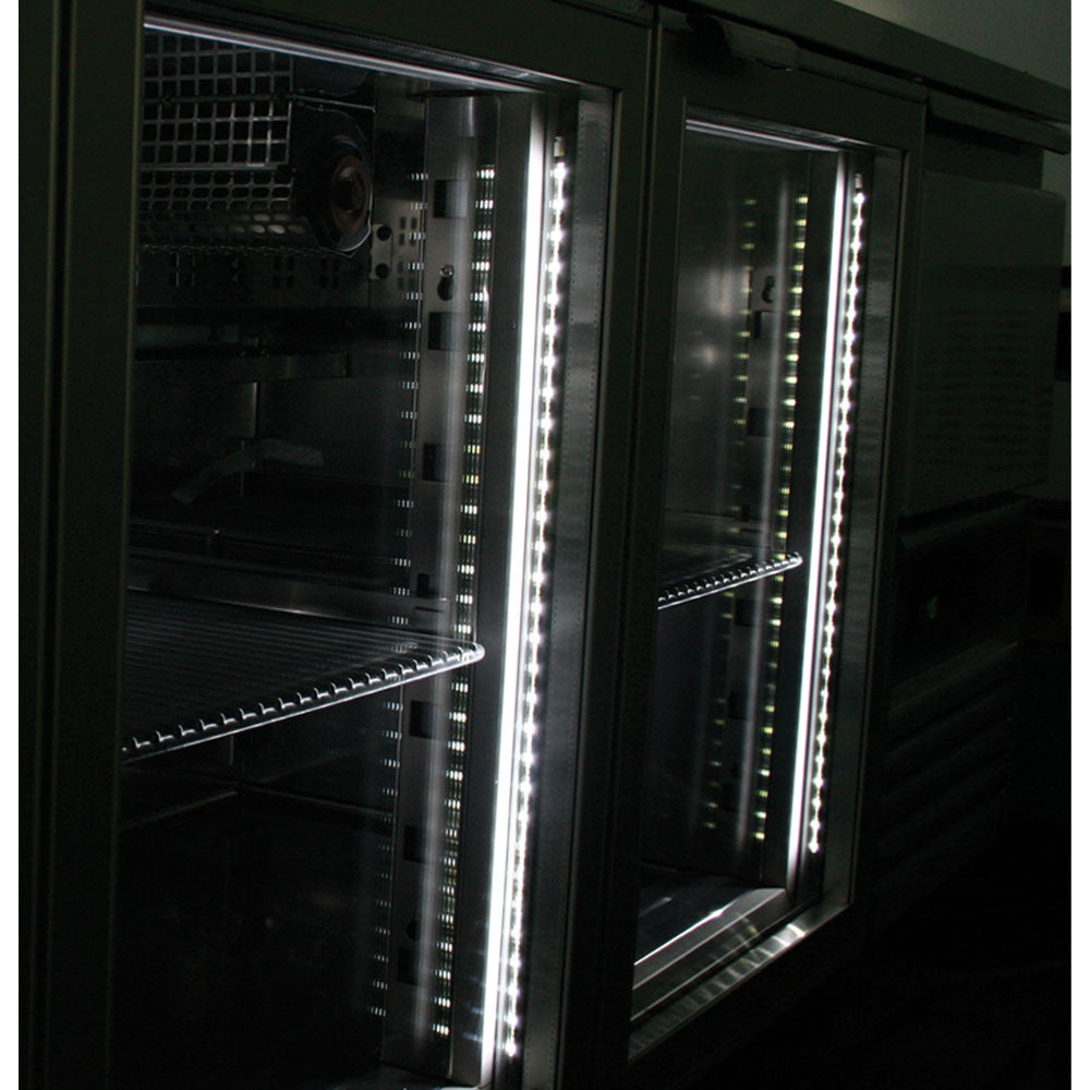 Table réfrigérée murale ventilée 3 portes vitrées GN - Diamond