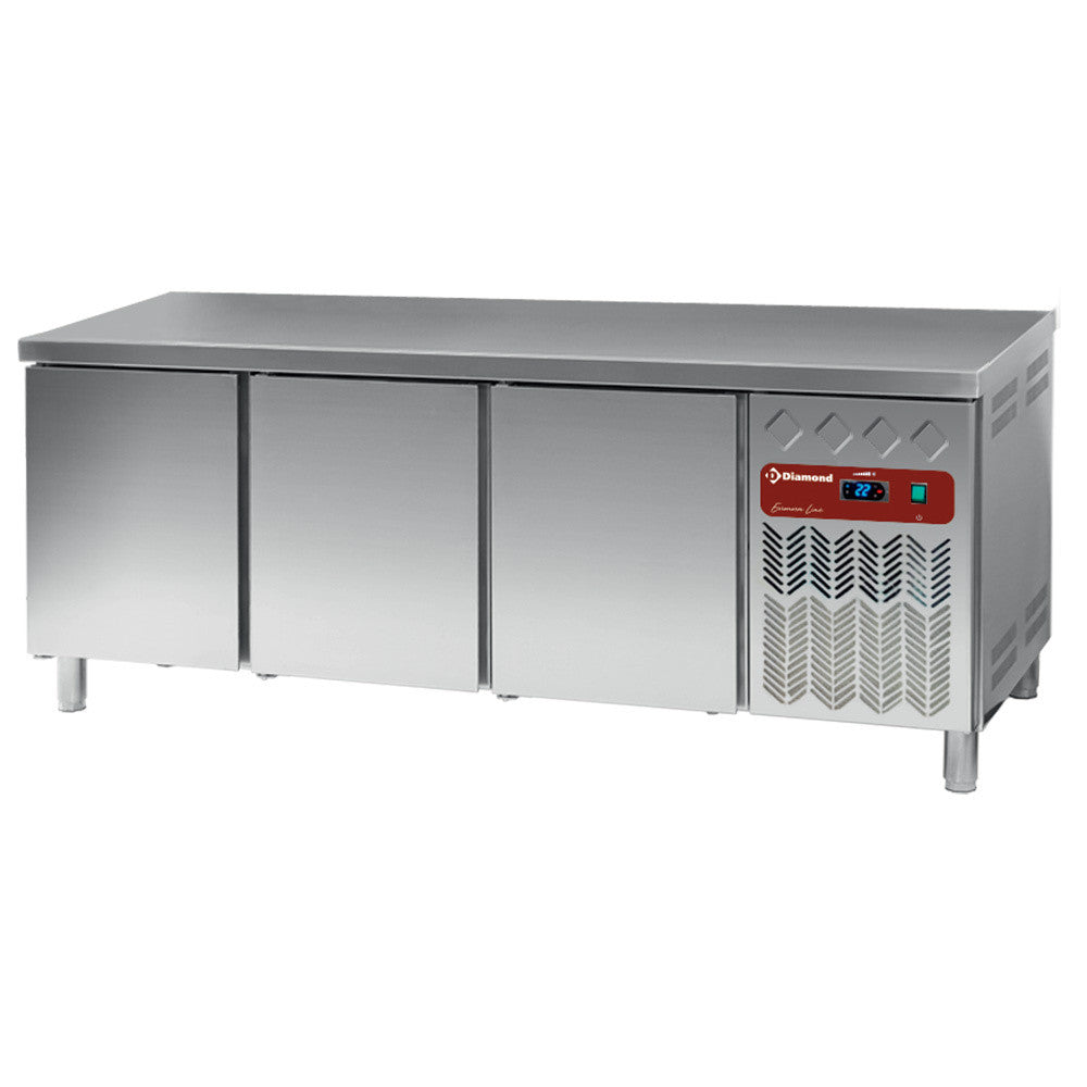 Table réfrigérée ventilée 3 portes 600x400 - Diamond