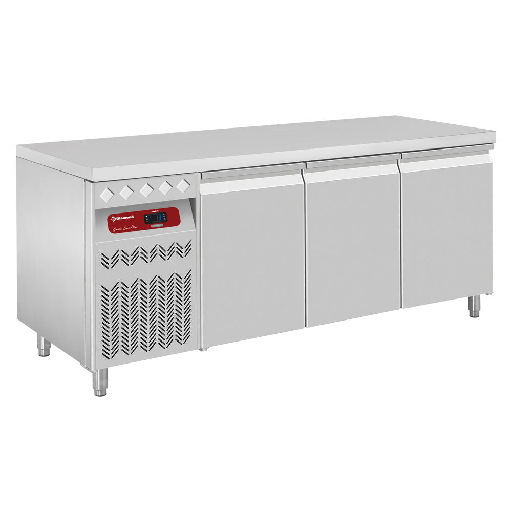 Table réfrigérée ventilée 3 portes GN 1/1 - Diamond