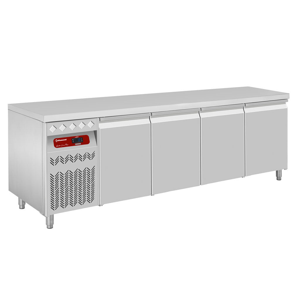 Table réfrigérée ventilé 4 portes GN1/1 - Diamond